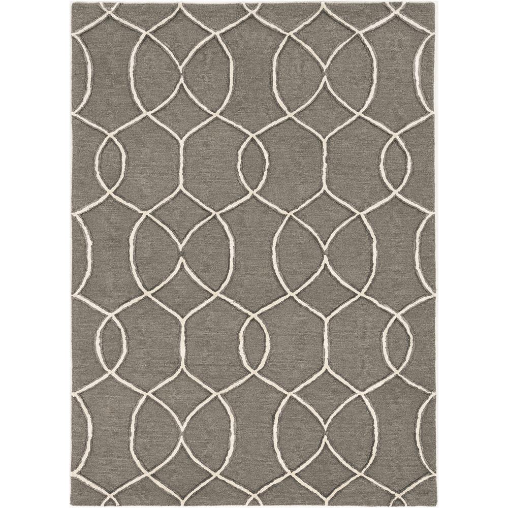 KAS 4303 Libby Langdon Upton 2 Ft. 3 In. X 8 Ft. Runner Rug in Charcoal